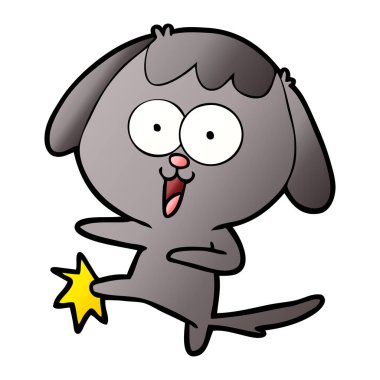 Çizgi film köpeğinin vektör çizimi