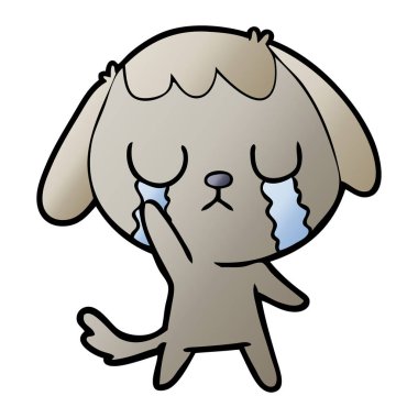 Çizgi film köpeğinin vektör çizimi