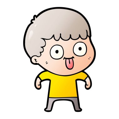 vektör çizim karikatür adam bakıyor