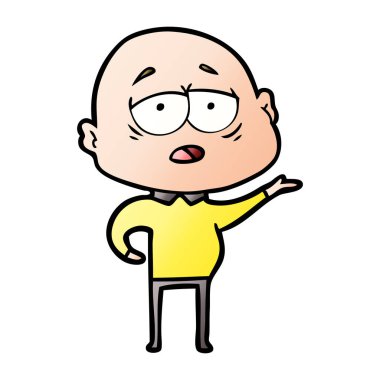 yorgun kel adam çizgi film