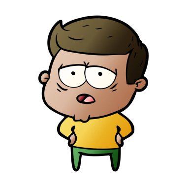 vektör çizim karikatür adam