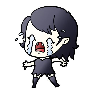 ağlayan vampir kız çizgi film