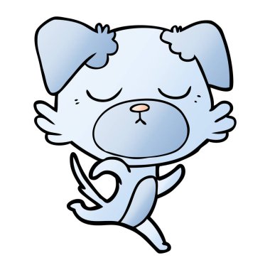 Çizgi film köpeğinin vektör çizimi