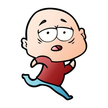 yorgun kel adam çizgi film