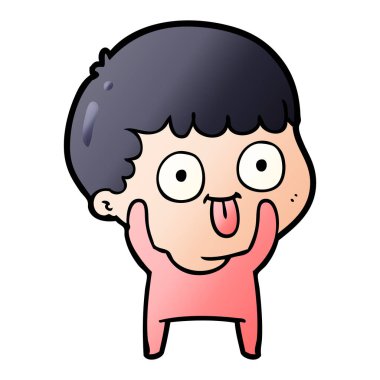 vektör çizim karikatür adam bakıyor