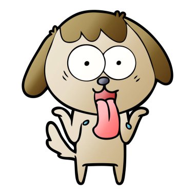 Çizgi film köpeğinin vektör çizimi