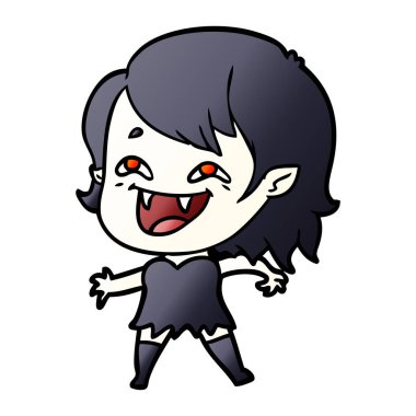 gülen vampir kız çizgi film