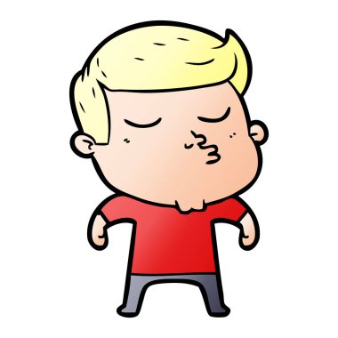 vektör çizim karikatür adam