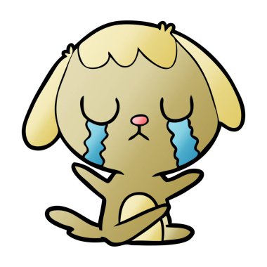 Çizgi film köpeğinin vektör çizimi