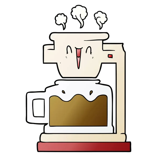 Horká Káva Papiňák — Stockový vektor