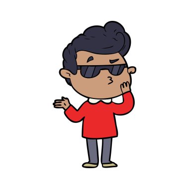 vektör çizim karikatür adam