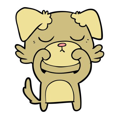 Çizgi film köpeğinin vektör çizimi