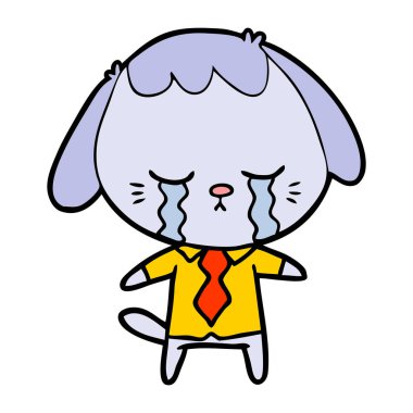 Çizgi film köpeğinin vektör çizimi