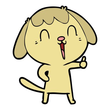 Çizgi film köpeğinin vektör çizimi