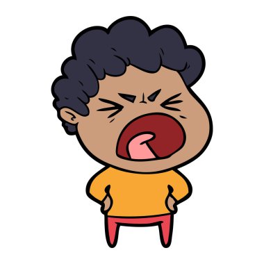 vektör çizim karikatür adam