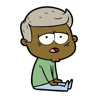 vektör çizim karikatür adam