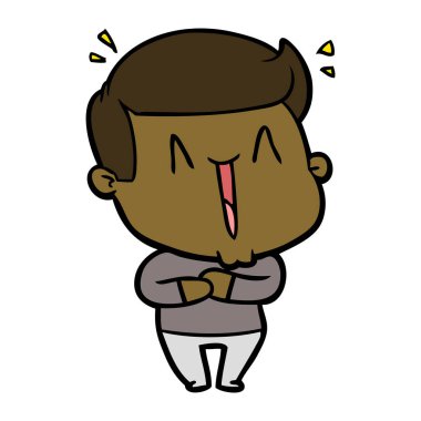 vektör çizim karikatür adam