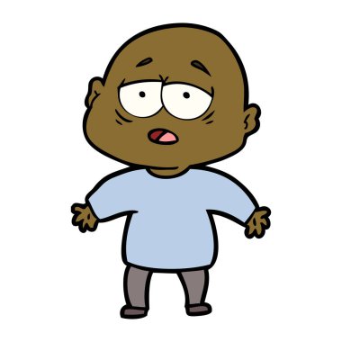 yorgun kel adam çizgi film