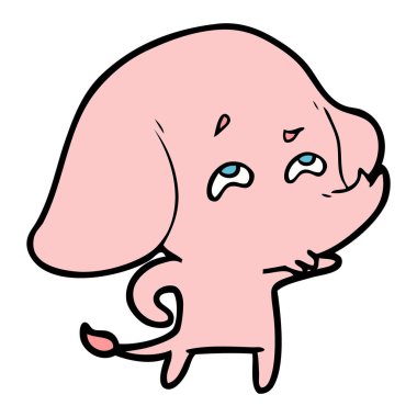 çizgi film fil hatırlamak vektör çizim