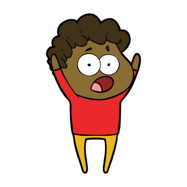 çizgi film adam sürpriz nefes nefese