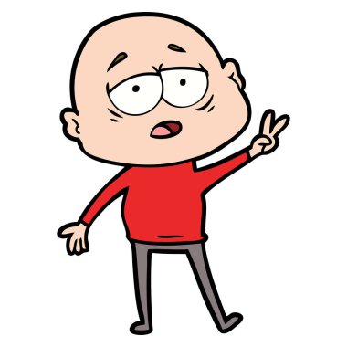 yorgun kel adam çizgi film