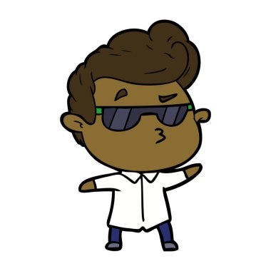 vektör çizim karikatür adam