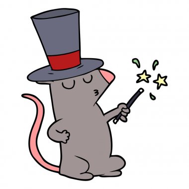 Çizgi film faresinin vektör çizimi