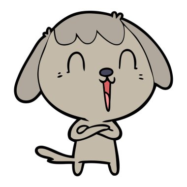 Çizgi film köpeğinin vektör çizimi