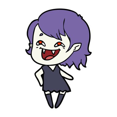 gülen vampir kız çizgi film