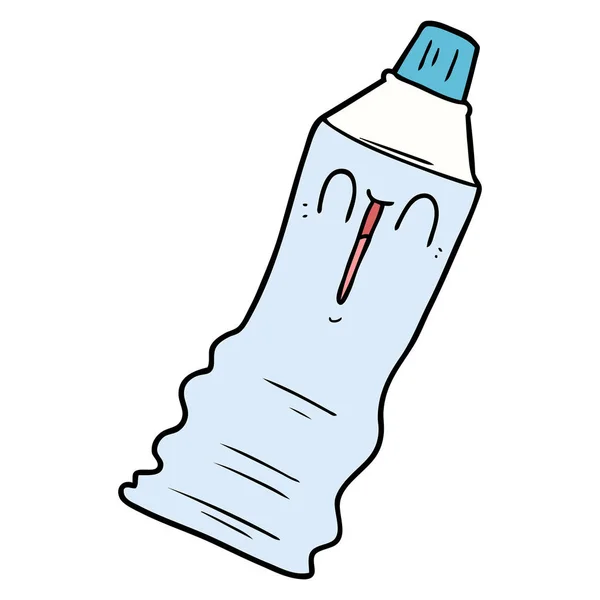 漫画の歯磨き粉のチューブのベクトル イラスト — ストックベクタ