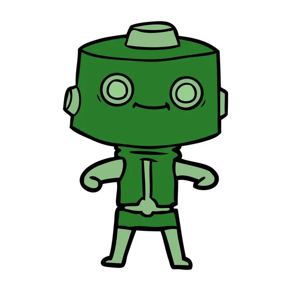 Ilustración Vectorial Del Robot Dibujos Animados — Vector de stock