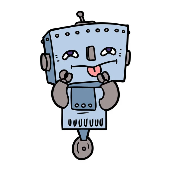 Ilustracja Wektor Robota Kreskówki — Wektor stockowy
