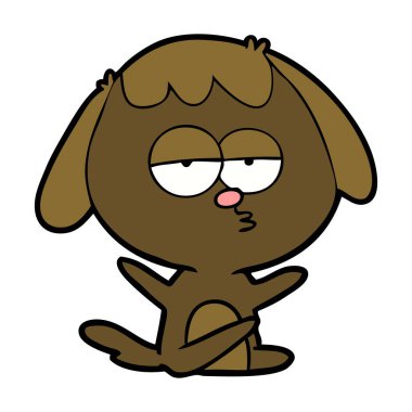 Çizgi film köpeğinin vektör çizimi