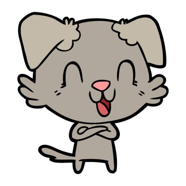 Çizgi film köpeğinin vektör çizimi