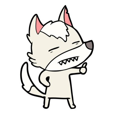 Kurt gösteren diş çizgi film