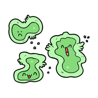 vektör çizim karikatür hücre