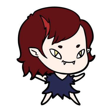 çizgi film dostu vampir kız