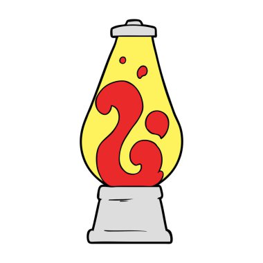 çizgi film retro lav lambası