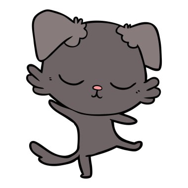 Çizgi film köpeğinin vektör çizimi