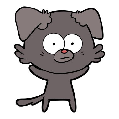 Çizgi film köpeğinin vektör çizimi