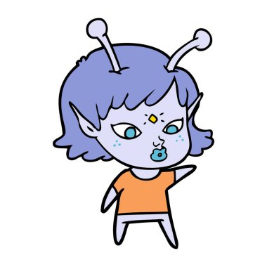 güzel çizgi film yabancı kız