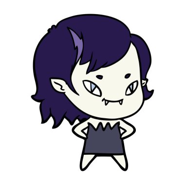 çizgi film dostu vampir kız