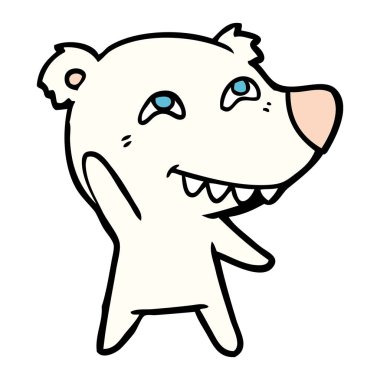 Kutup ayısı sallayarak cartoon