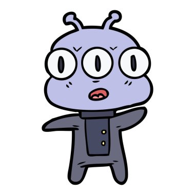 üç gözlü yabancı çizgi film