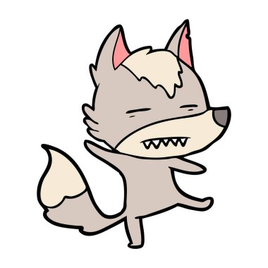 Kurt gösteren diş çizgi film