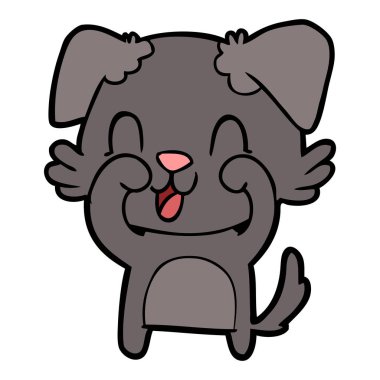 Çizgi film köpeğinin vektör çizimi