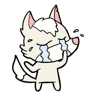 Çizgi film kurdunun vektör çizimi