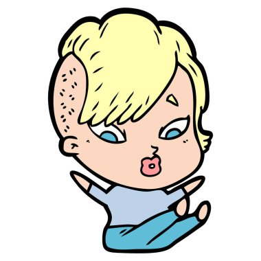 çizgi film sürpriz kız düşen