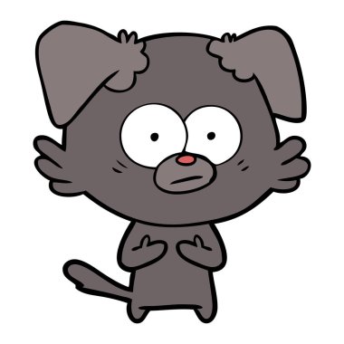 Çizgi film köpeğinin vektör çizimi