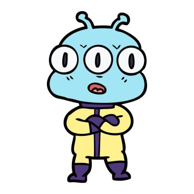 üç gözlü yabancı çizgi film